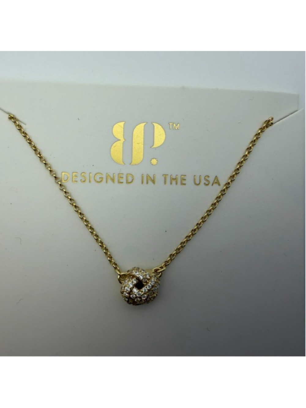 Bomb Party Vermeil Necklace The Interlace Necklace - Picture 1 of 2